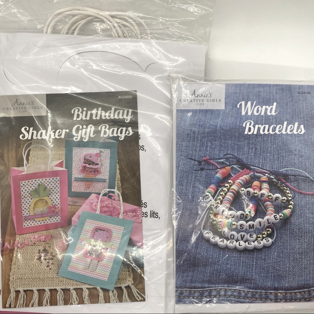 NEW! 2/$13 DIY Birthday Bags & Word Bracelet Kits